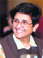 Kiran Bedi in Haridwar on Saturday.