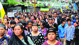 GJM supporters holding a rally in Darjeeling on Saturday.