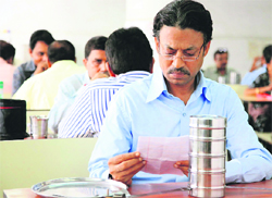 Irrfan Khan in a still from The Lunchbox. The film is a sensitive study of loneliness and unrealised dreams in a bustling megalopolis