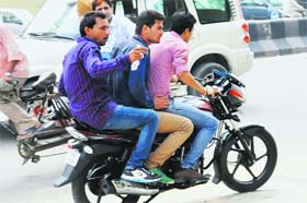 Three students, who were allegedly involved in the clash, flee from the college