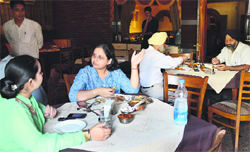 The Excise and Taxation Department has proposed to levy tax according to the seating capacity in restaurants and rooms in hotels. Photo: Inderjeet Verma 