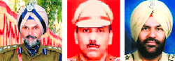 UT SSP Naunihal Singh, DSP Satbir Singh and  Inspector Sukhdev Raj