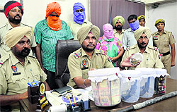 The accused in police custody in Ludhiana on Wednesday