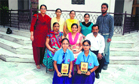 Winners with the RBDAV School staff in Bathinda.
