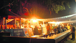 A file photo of a night food street.
