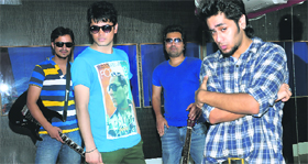 STRINGS ATTACHED: Members of the band Mir
