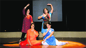 (Clockwise from top) Uma Dogra, Ranjana Gauhar, Gopika Varma and Deepika Reddy