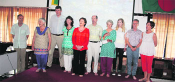 Irish teachers at a valedictory function of their voluntary exchange programme with RLEK in Dehradun on Saturday. 