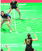 Jwala Gutta and Ashwini Ponnappa had to suffer the ignominy of having their base price slashed in the IBL.  File photo
