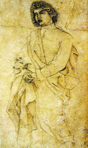 St. John. Brush drawing by Abu'l Hasan. Mughal, ca.1600-01. The Ashmolean Museum, Oxford