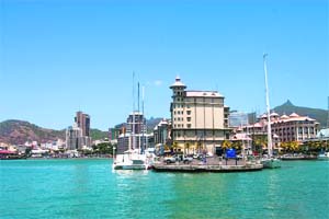A scenic view of Port Caudon waterfront