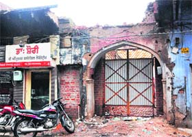 A view of Shaheed Madan Lal Dhingras ancestral house in Amritsar