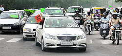 Traders take out a rally in Chandigarh