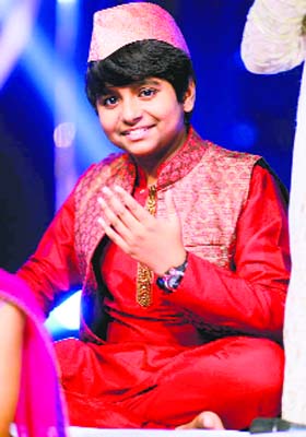 Anmol Jaswal during one of his television performances
