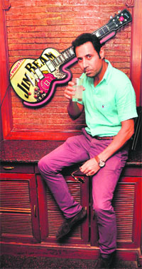 Binnu Dhillon was in city to promote his film.