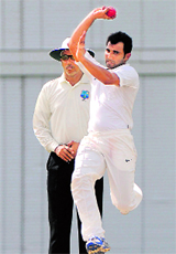 Shami proved tough to handle for SA batsmen with his searing pace and in-swingers.