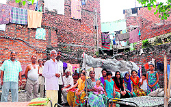 Residents of Dashnami Akhara at the Durgiana Temple complex in Amritsar