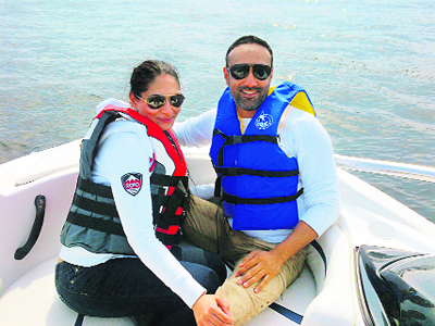 Amol Dhillon with his wife Rita have travelled far for the sake of adventure