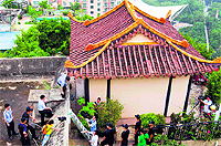 Authorities investigate a temple built on top of a 21-storey apartment building at Shenzhen in China. By being at a height, this temple brings worshippers closer to heaven