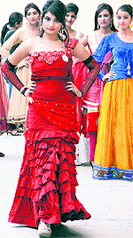 A ramp show, organised on the themes, Save the Girl Child and Uplift of Women, by the National Association for Reproductive and Child Health of India (NARCHI-Jalandhar chapter) in Jalandhar on Sunday