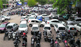 The existing surface parking facility at the Feroze Gandhi market is inadequate to cope with the ever-increasing number of vehicles.