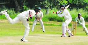 A match in progress at the PAU in Ludhiana on Monday.