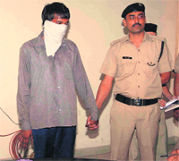 Umesh Chaudhary, involved in the Yudhbir murder case, arrested by the Dehradun police on Tuesday. 