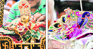 With markets in Ludhiana flooded with tableau items, residents are spoilt for choice this Janamashtami. 