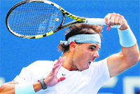 Rafael Nadal, the red-hot contender for the title, started his campaign on a thunderous note.  Reuters