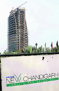 A high-rise building coming up in Mullanpur, near Chandigarh