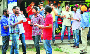 Students all smiles after the PAU authorities accepted their demand on Wednesday