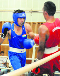 Vijender showed brilliant footwork and poise in his bout during the trials at Patiala.