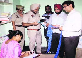 Health Department officials conduct a raid on a godown of a chemist shop at Katra Sher Singh in Amritsar on Thursday