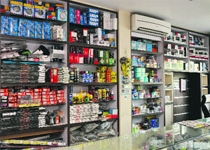 Various car accessories on sale in Bathinda. 