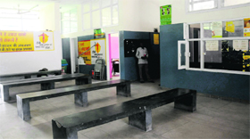 The dispensary at the Dhanas Milk Colony wears a deserted look.