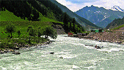 The Sindh river, 102 km notheast of Srinagar