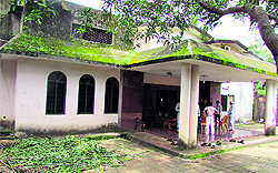 The house where Yasin Bhatkal's family lives at Bhatkal in Karnataka