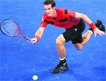 Andy Murray got off to a rollicking start after waiting for almost three days to get on the court.  Reuters