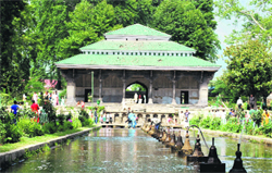 A file photograph of Shalimar Garden, where musician Zubin Mehtas concert is scheduled for September 7, in Srinagar.