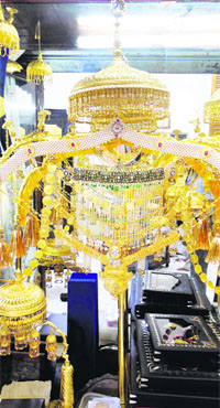 Rare artefacts at the Golden Temple's toshakhana (treasure) in Amritsar.