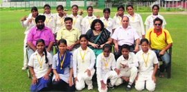 The winning team of Government Model Senior Secondary School, Sector 26. 