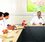 A training course for farmers under way in Dehradun on Monday.