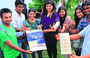 Members of NaMo League at the UIET. 