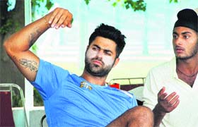 IPL player Manpreet Goni watches a Katoch Shield match