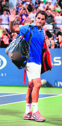 Roger Federer lost to Tommy Robredo 7-6(3) 6-3 6-4. 