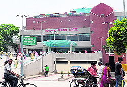 A view of the Advanced Trauma Centre at the PGI in Chandigarh