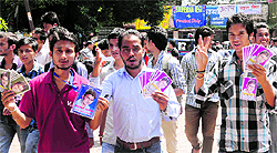 Supporters seek votes for their contenders