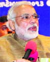 Gujarat CM Narendra Modi at a function in Gandhinagar on Thursday