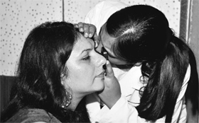 A doctor examines an employee at the camp in Chandigarh on Friday.