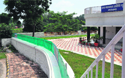 A High Court guest house constructed adjacent to the Ganga canal in Haridwar.